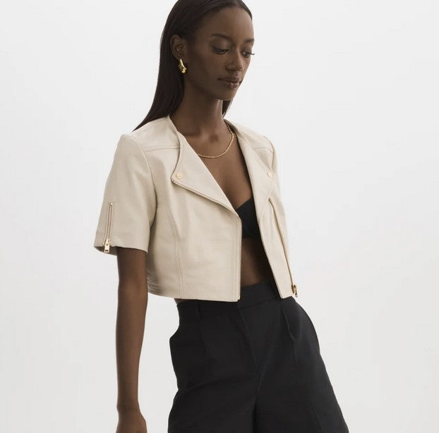 LaMarque Kirsi Leather Jacket - Bone