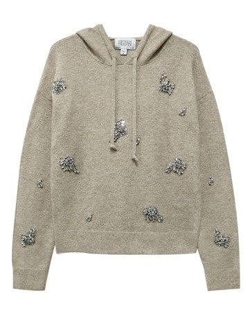Fifteen Twenty Embellished Hoodie - Heather Oatmeal