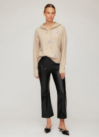 Fifteen Twenty Embellished Hoodie - Heather Oatmeal