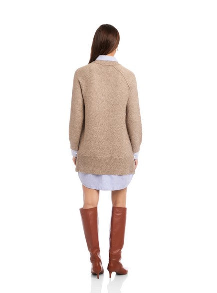 Fifteen Twenty Carrie Sweater Dress - Wheat