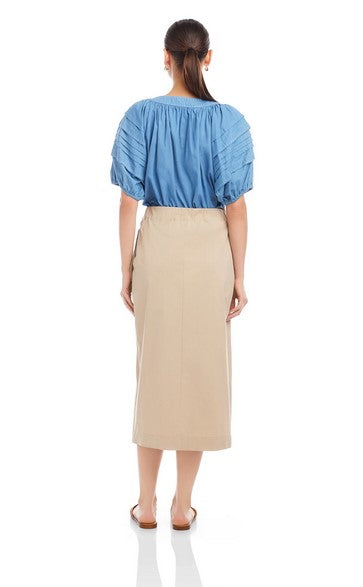 Fifteen Twenty Penelope Wrap Skirt - Stone