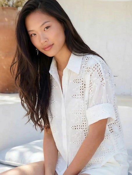 Fifteen Twenty Alisa Eyelet Shirt - White