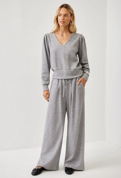 Fifteen Twenty Jenny Pleated Sweatpants - Grey