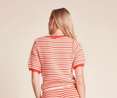 Birds of Paradise Jules Sweater - Red Stripe