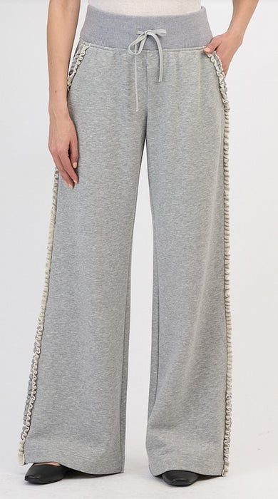 Cinq a Sept Ruffle Thineston Pants - Heather Grey
