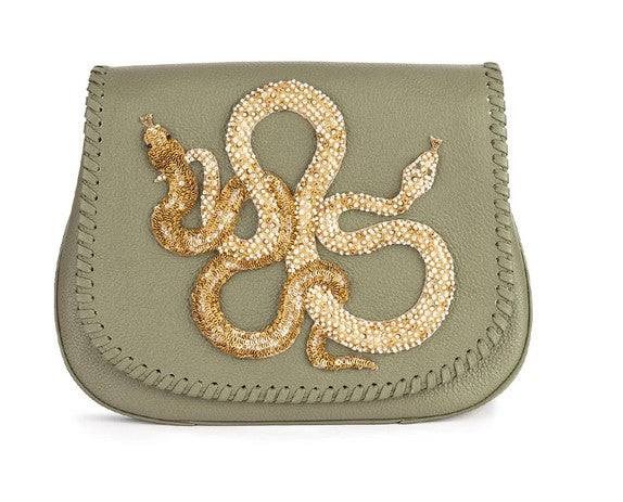 Deepa Gurnani Savile Handbag - White Gold