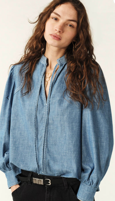 Ba&sh Kuka Top - Light Blue