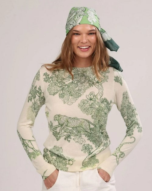 Las Surenas Africa Cashmere Sweater - Green