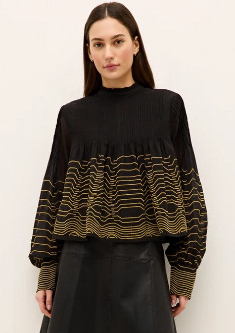 Marie Oliver Melrose Blouse - Abyss