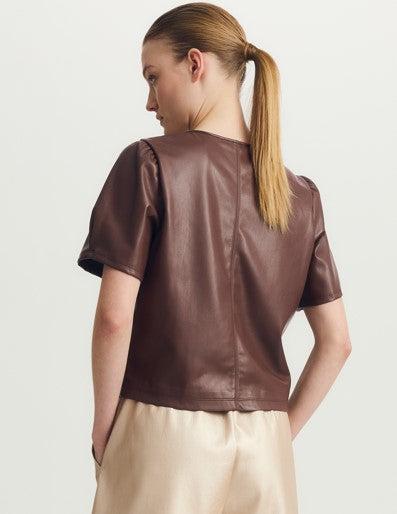 Melissa Nepton Houston Top - Dark Brown