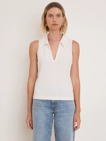 Nation LTD Roberta Collered  Tank - Porelain