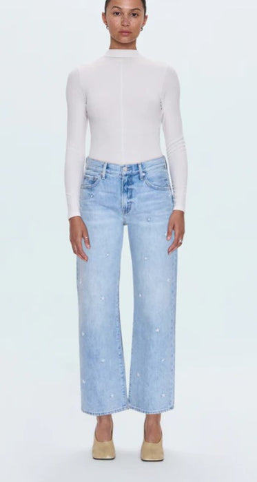 Pistola Lexi Mid Rise Bowed Jeans - Steller Vintage