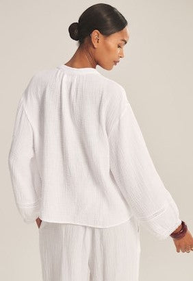 Velvet Taria Blouse - White