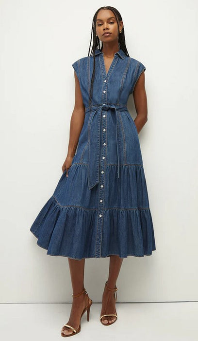 Veronica Beard Arnetta Dress - Cornflower