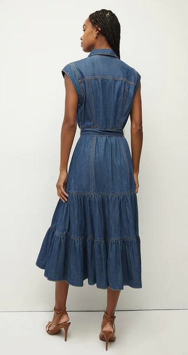 Veronica Beard Arnetta Dress - Cornflower