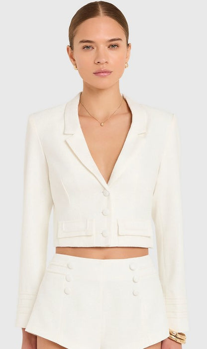 Amanda Uprichard Courtney Jacket - Ivory