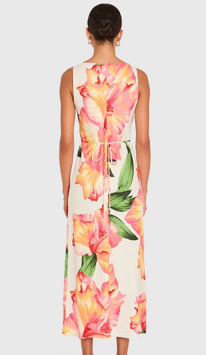 Amanda Uprichard Margo Midi Dress - Hibiscus Print