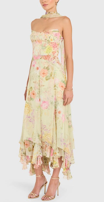Amanda Uprichard Monterey Dress - Endive Multi