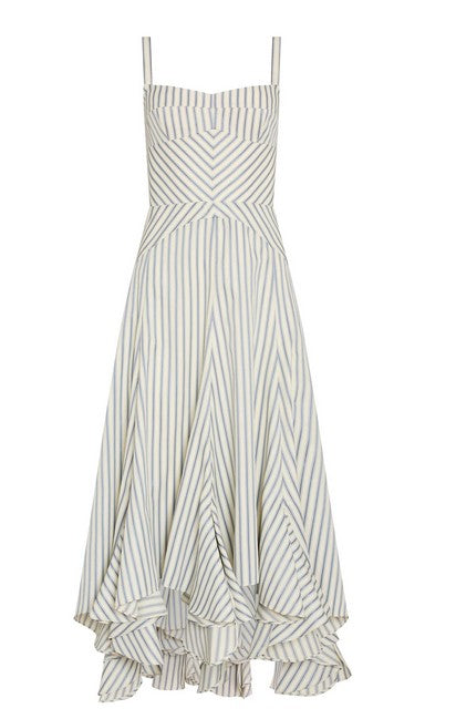 Amanda Uprichard  Monterey Dress - Oxford Blue Stripe