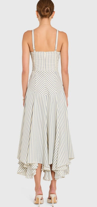 Amanda Uprichard  Monterey Dress - Oxford Blue Stripe