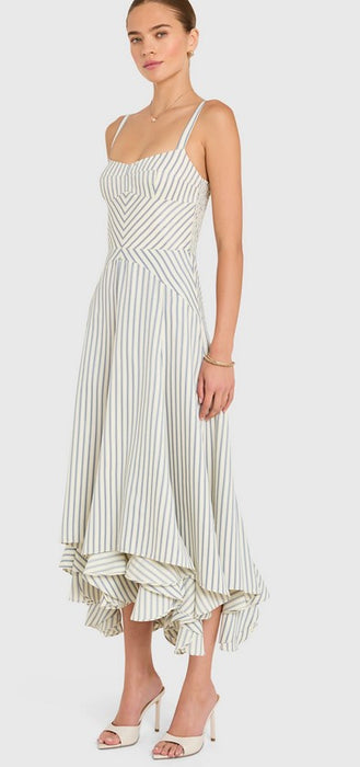 Amanda Uprichard  Monterey Dress - Oxford Blue Stripe
