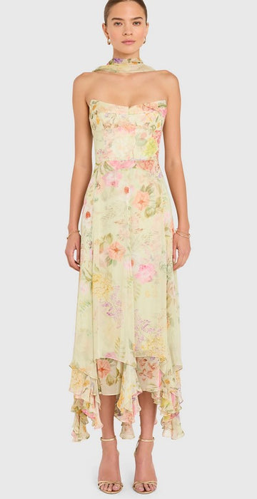 Amanda Uprichard Monterey Dress - Endive Multi