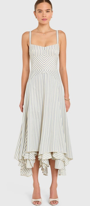 Amanda Uprichard  Monterey Dress - Oxford Blue Stripe