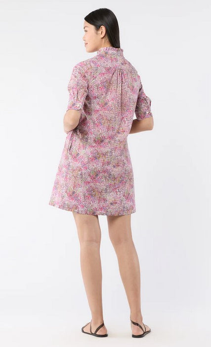 Ann Mashburn Elbow Sleeve Frill Dress - Orchid Fields