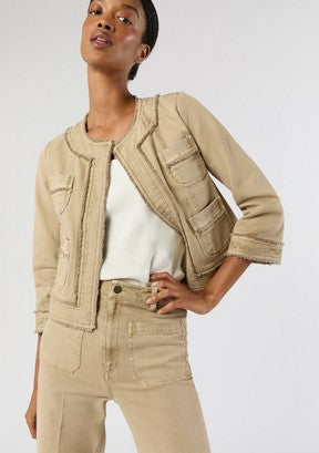 Ann MAshburn KiKi Jacket - Khaki Canvas
