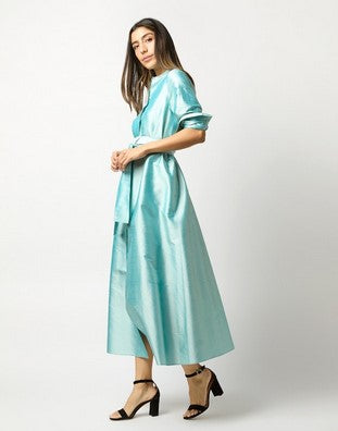 Ann Mashburn Long Sleeve Gianna Maxi Dress - Mist
