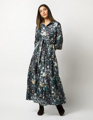 Ann Mashburn Isabella Popover Shirtdress - Blue Mary Julie Liberty