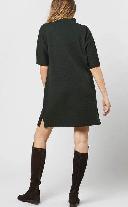 Ann Mashburn Rowan Short Sleeve Dress - Bottle Green