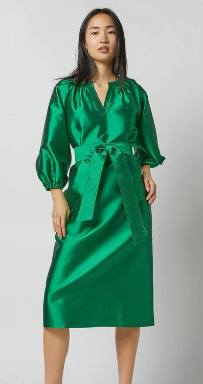 VELOUR DOCKING SCARF DRESS グリーン S m950 AMERI VELOUR DOCKING SCARF DRESS