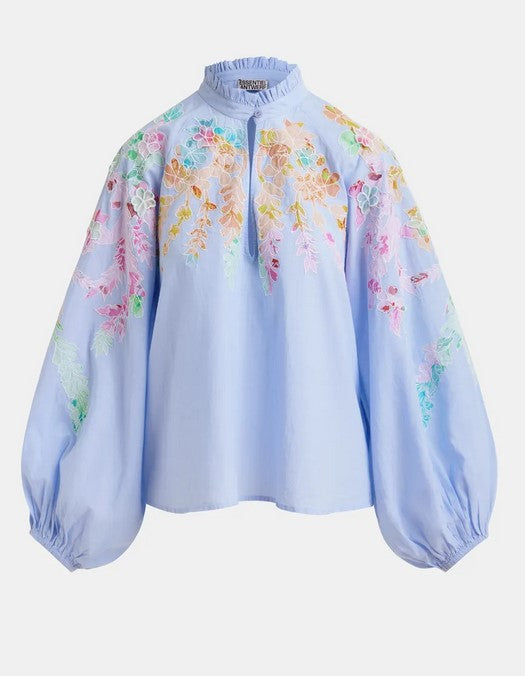 Essentiel Antwerp Hitrus Shirt - Aqua Blue