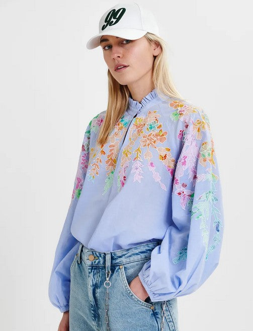 Essentiel Antwerp Hitrus Shirt - Aqua Blue