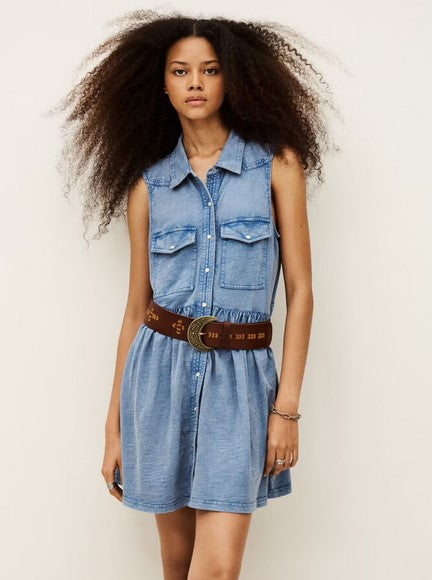 Ba&sh Ilona Mini Dress - Ciel Blue