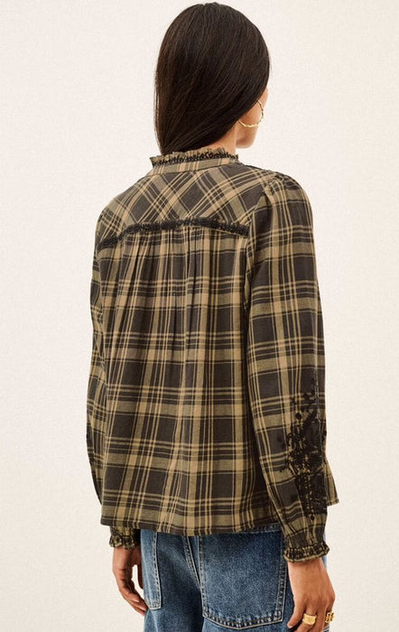 Ba&sh embroidered Kaela Shirt - Green