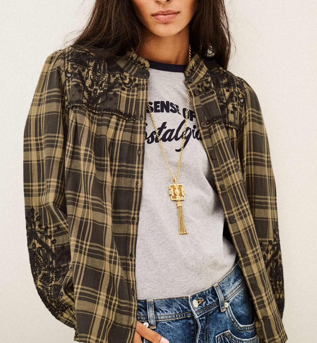 Ba&sh embroidered Kaela Shirt - Green