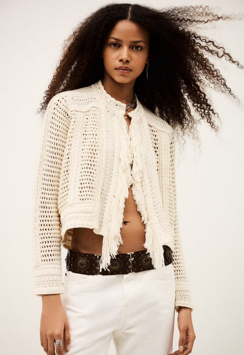 Ba&sh Bianca Knit Cardigan - Ecru