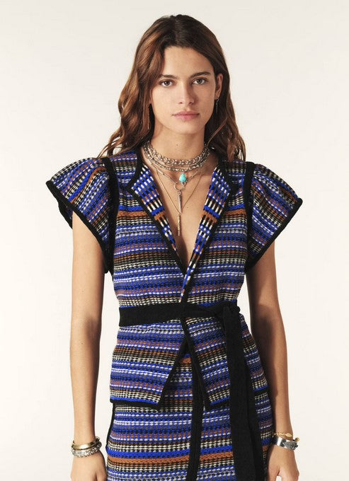 Ba&sh Flace Vest/Top - Blue