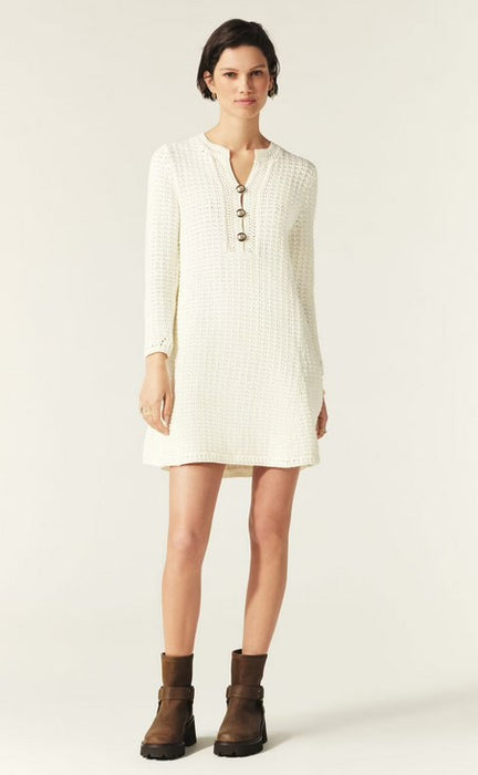 Ba&sh Gysele Knit Mini Dress - Off White