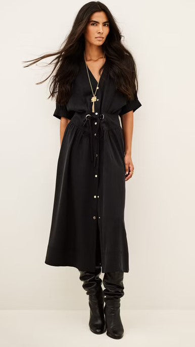 Ba&sh Parisa Dress - Grey Black