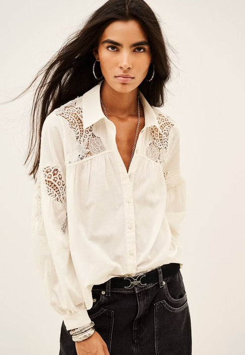 Ba&sh Roseanne Shirt - Ecru