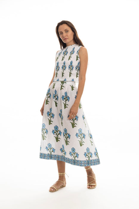 Bindu Brigitte Skirt - Blue Blossom