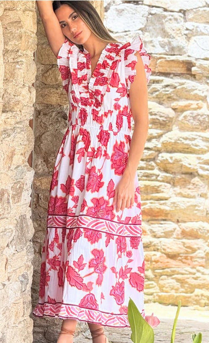 Bindu Cora Dress - Pink Lotus
