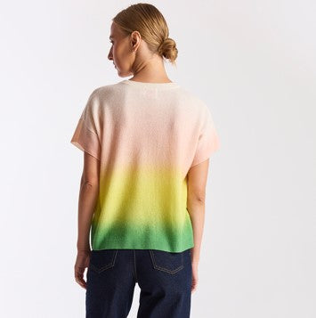 Brodie Cashmere Bali Print Tee - Sorbet