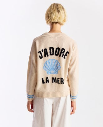 Brodie Cashmere J'Adore La Mer Cardigan - Lace