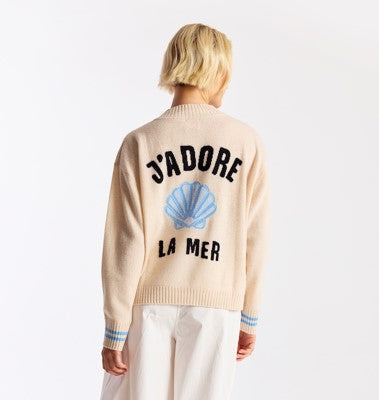 Brodie Cashmere J'Adore La Mer V Neck - Lace