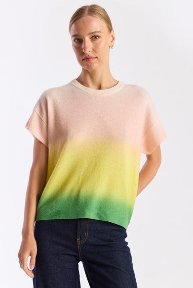 Brodie Cashmere Bali Print Tee - Sorbet