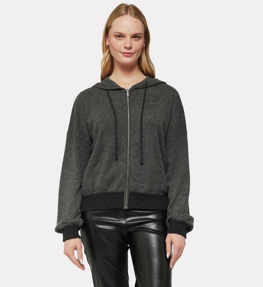 Brodie Cashmere Hot Fix Hoodie - Charcoal